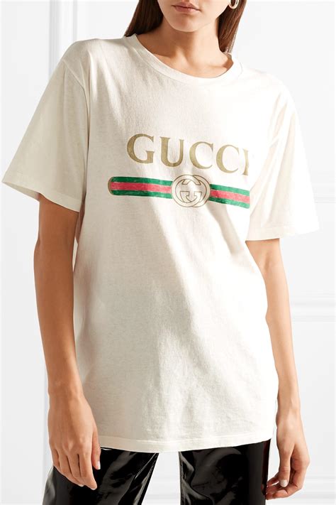 gucci manga print t shirt|GUCCI Distressed Printed Cotton.